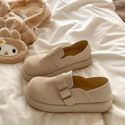 Comfortable Women's Casual Platform Loafers with Fur