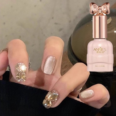 Sparkling Water Light Cat Eye Gel Polish for Nail Art - Holographic Crystal Magnetic 10ml