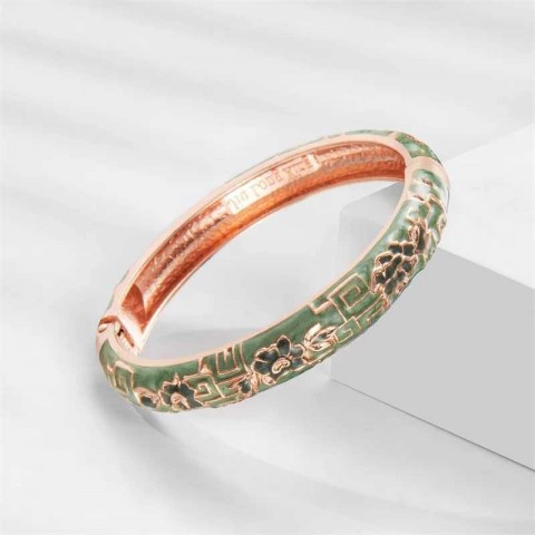 Unisex Gothic Bangle Bracelets Set in Silver Plated with Onyx - CL250212