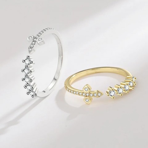 Copper1 Selling Diamond Cross Ring for Women, Stylish European-American Inspired
