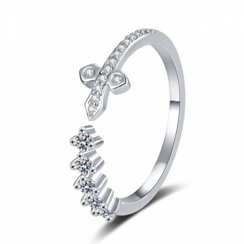 Copper1 Selling Diamond Cross Ring for Women, Stylish European-American Inspired
