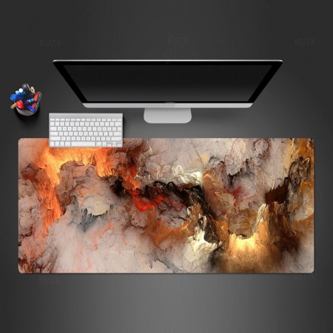 KUZK XXL Anime Mousepad for Gaming Desk Mat - Color Clouds Design