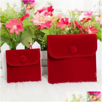 Luxury Velvet Jewelry Pouches 10x10cm for Women's Necklaces, Bracelets & Accessories