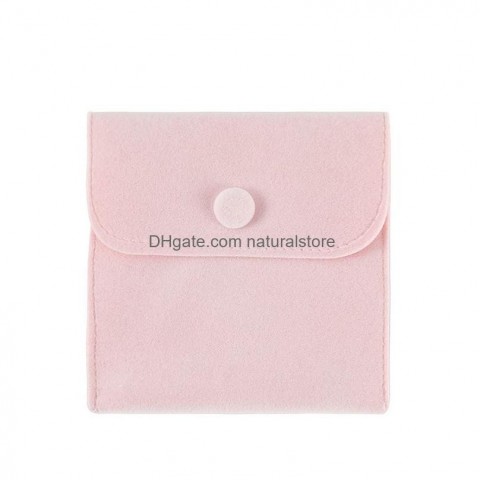 Luxury Velvet Jewelry Pouches 10x10cm for Women's Necklaces, Bracelets & Accessories