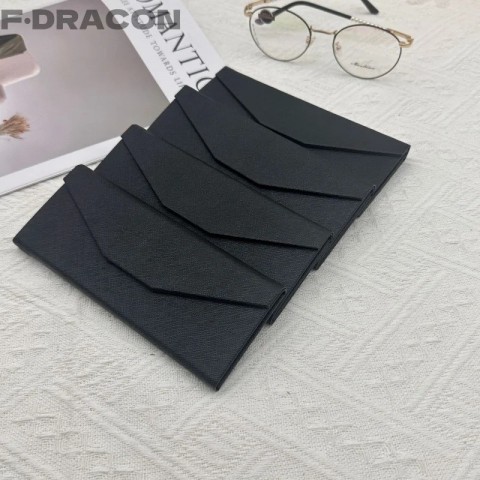 Folding Ultra-Light Black Glasses Case for Myopia Eyewear