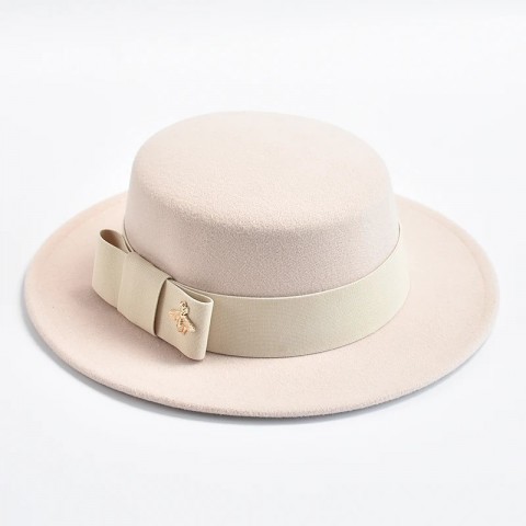 Elegant Silk Fedora Hat for Women - Stylish Wedding Party Accessory