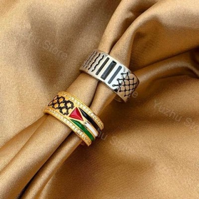Elegant 18K Gold Plated Adjustable Band Ring with Zircon for Women