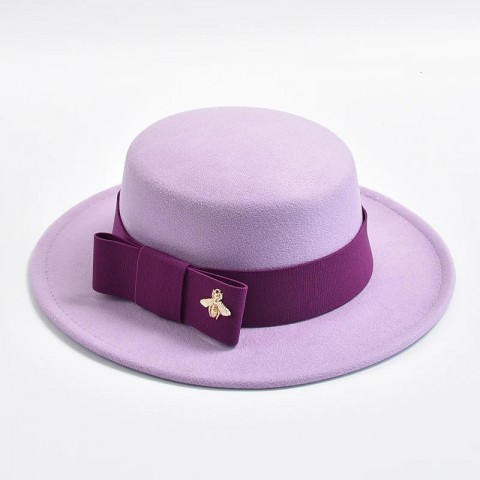 Elegant Silk Fedora Hat for Women - Stylish Wedding Party Accessory