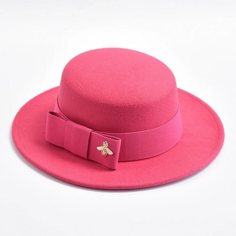 Elegant Silk Fedora Hat for Women - Stylish Wedding Party Accessory