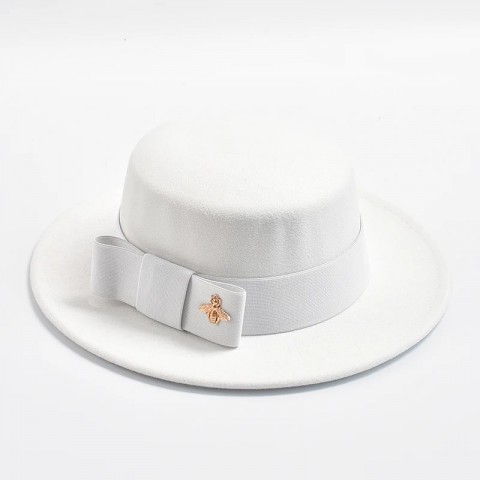 Elegant Silk Fedora Hat for Women - Stylish Wedding Party Accessory