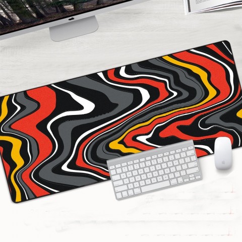XL Gaming Mouse Pad with Non-Slip Base and Abstract Design for Precision Control