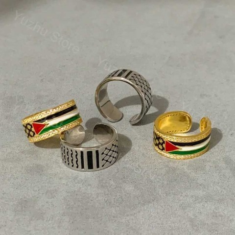 Elegant 18K Gold Plated Adjustable Band Ring with Zircon for Women