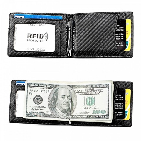 Genuine Leather Stylish Men's Wallet with RFID Blocking