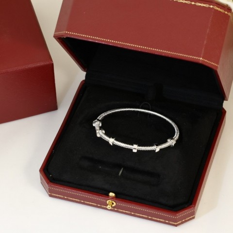 Luxury Women's Titanium Steel Bangle Bracelet, Waterproof, Fashion Classic and Versatile