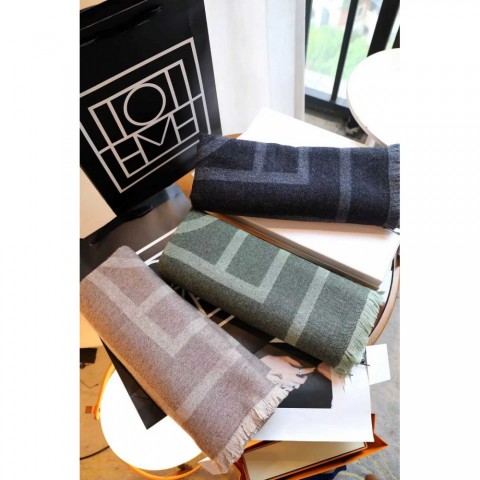 Brand Totem Luxury Cashmere Pashmina Scarf for Women - Simple Stripe Design