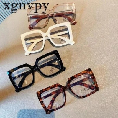 XGNVPY Women's Trendy Anti-Blue Light Big Square Sunglasses