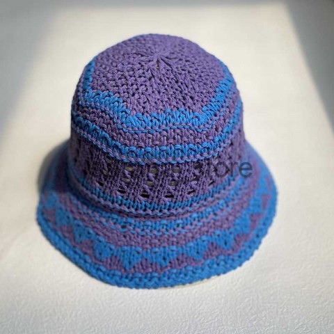 Rainbow Straw Beanie Skull Cap for Women - Summer Fashion Hats J230719