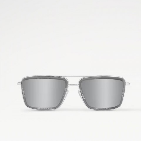 Super Vision Men's Golden Metal Square Sunglasses
