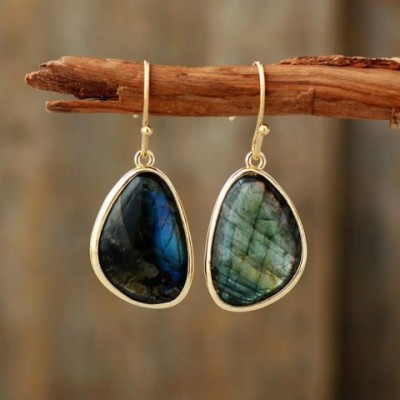 Bohemian Elonga Stone Dangle Earrings for Women