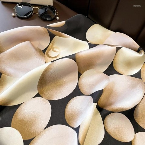 Luxury Soft Silk Scarves for Women - Satin Square Scarf with Elegant Design