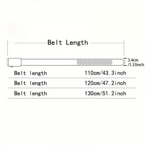 Mens Narrow Golden Buckle Leather Strap Belt for Daily Use