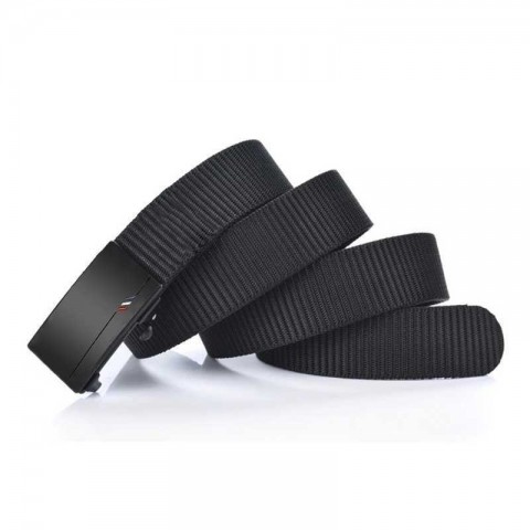 Mens Narrow Golden Buckle Leather Strap Belt for Daily Use