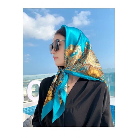 Soft Korean Lace Shawl Scarf for Men 90*90CM