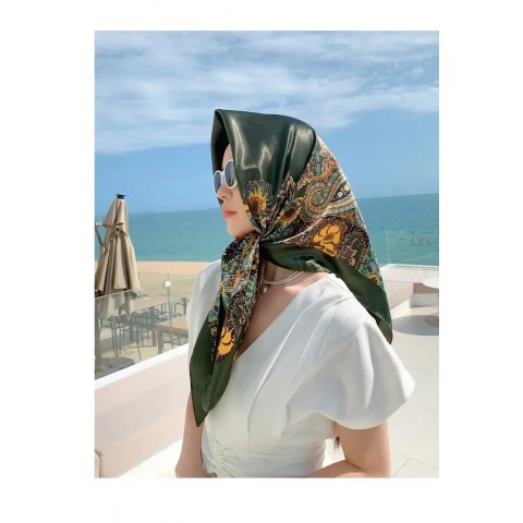 Soft Korean Lace Shawl Scarf for Men 90*90CM