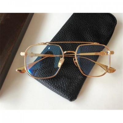 New Era 8034 Unisex Retro Square Metal Sunglasses with Clear Optical Lenses
