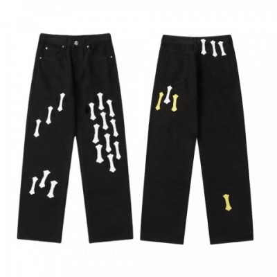 High-Quality Trendy Unisex Cross Design Jeans for Men