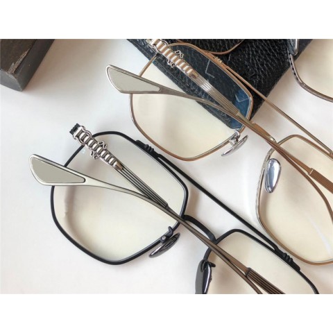 New Era 8034 Unisex Retro Square Metal Sunglasses with Clear Optical Lenses