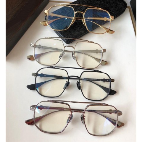 New Era 8034 Unisex Retro Square Metal Sunglasses with Clear Optical Lenses