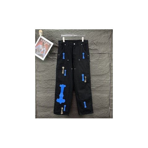 High-Quality Trendy Unisex Cross Design Jeans for Men