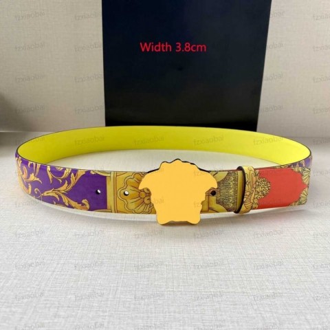 Luxury Cowhide Leather Belts for Men & Women with Letter Buckle