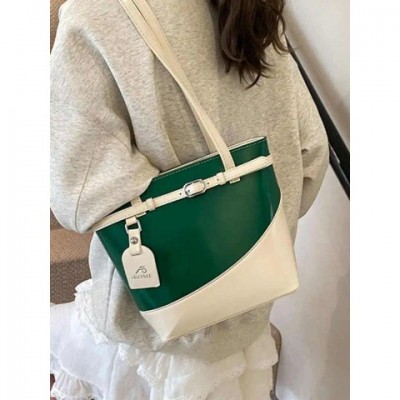Totes Chic Contrast Color Bucket Bag for Women 2025 Fashion Shoulder & Handbag