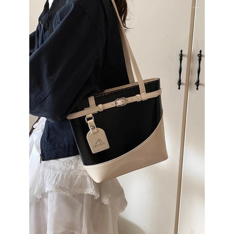 Totes Chic Contrast Color Bucket Bag for Women 2025 Fashion Shoulder & Handbag