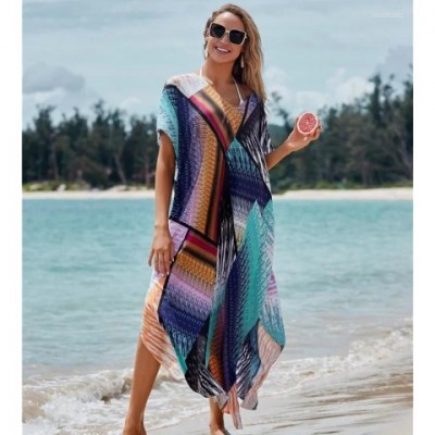 Colorful Bohemian Beach Cover-Up Dress for Women