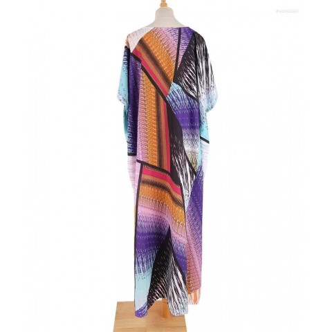 Colorful Bohemian Beach Cover-Up Dress for Women