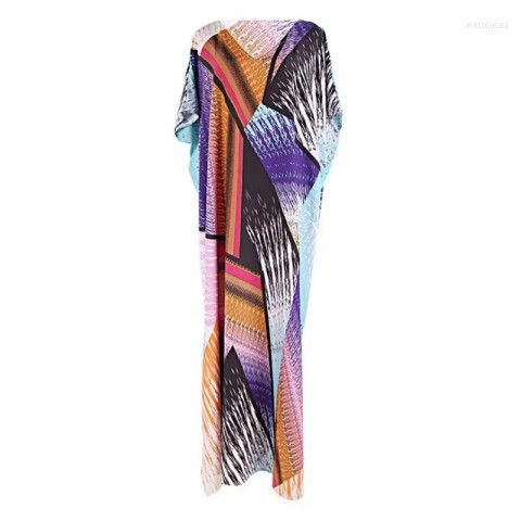 Colorful Bohemian Beach Cover-Up Dress for Women