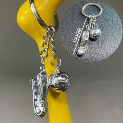 Soccer Passion Unisex Keychains - Stainless Steel Ball Design
