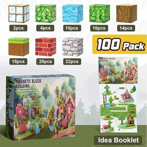 Build Mine Magnet World Set - Educational STEM Toys for Creative Boys Age 3+
