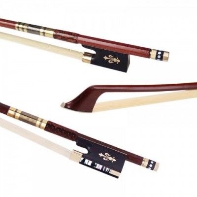Versatile Brazilian Wood Violin Bow for 1/24, 1/4, 1/2 Sizes