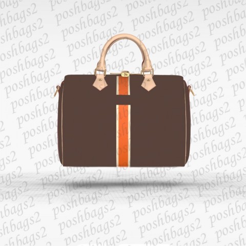 Personalized Women's Boston Bag with Hot Stamping Initials