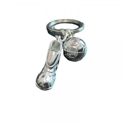 Soccer Passion Unisex Keychains - Stainless Steel Ball Design