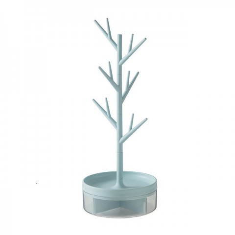 Jewelry Display Organizer Tree Rotating Stand Portable for Earrings Necklaces Rings