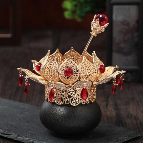 ACRDDK Women's Vintage Wedding Hair Stick Set - Gold & Silver Color Bun Holders