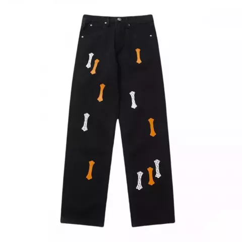 High-Quality Trendy Unisex Cross Design Jeans for Men