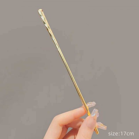 Elegant Women's Chinese Style Metal Hairpin Stick