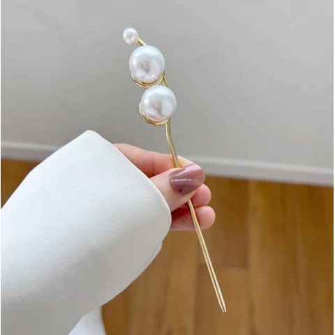 Elegant Women's Chinese Style Metal Hairpin Stick