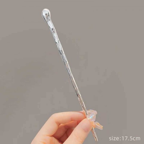 Elegant Women's Chinese Style Metal Hairpin Stick